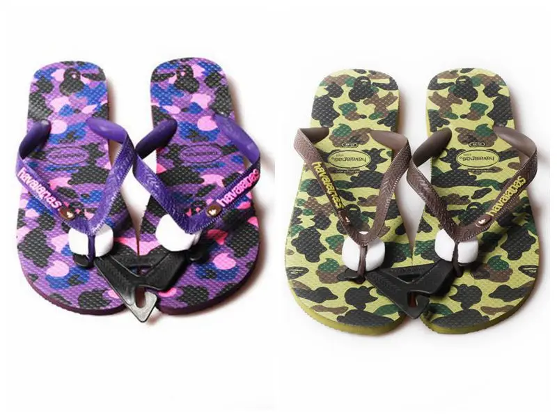 bathing ape flip flops