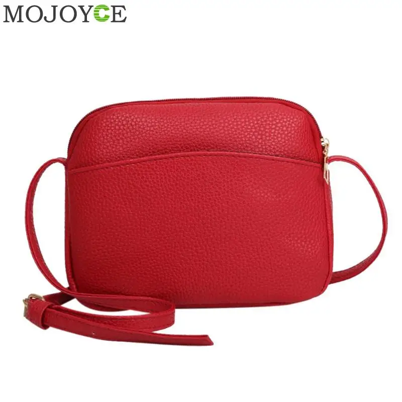 

2018 Hot Crossbody Bags For Women Simple Casual Mini Candy Color Shell Messenger Bag For Girls Flap PU Leather Shoulder Bags
