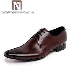 Northmarch брендовые Мужские модельные туфли роскошные мужские итальянские комфорт обувь элегантные вечерние туфли-оксфорды для мужчин Sapato