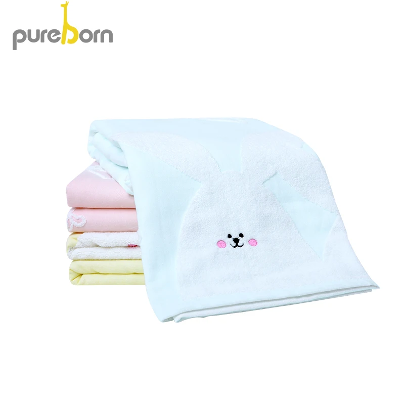 Детское полотенце для купания Pureborn пляжное сушки кроликов детское новорожденных