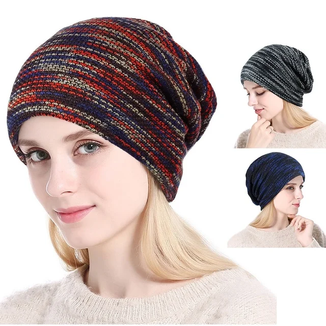 US $7.08 Women Men Winter Windproof Warm Ski Snowboard Snowboarding Hat Sports Hiking Skiing Bibs Knit Wool 