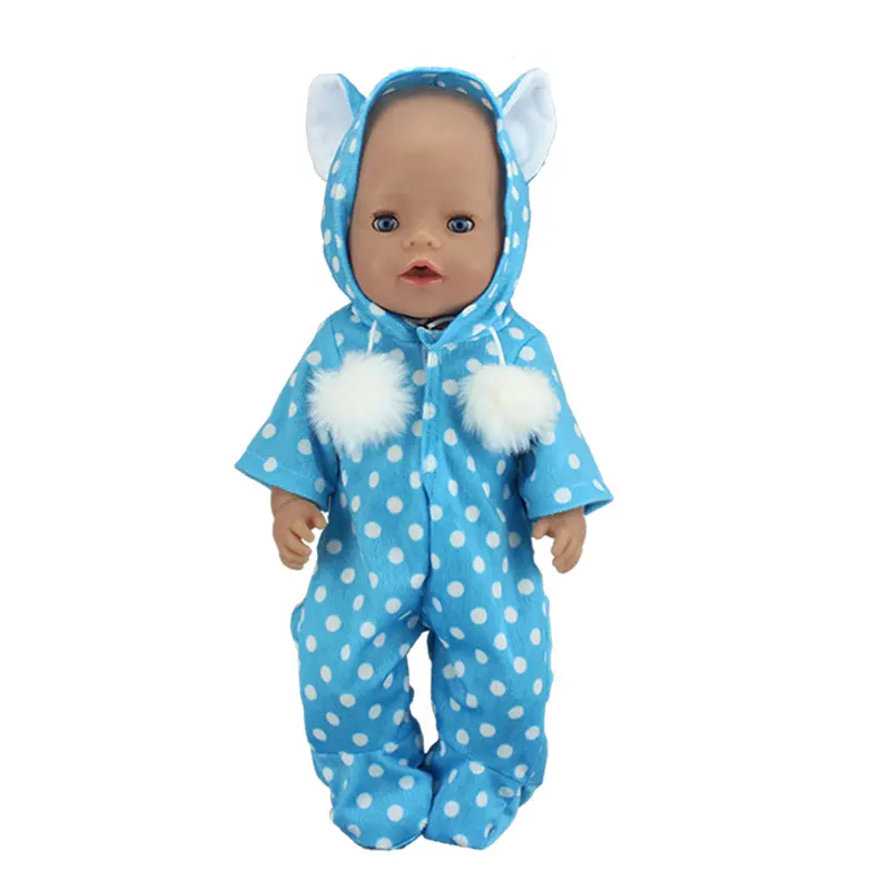 Новая кукла прыжок костюмы подходит для 43 см Zapf Baby Doll 17 дюймов Reborn Baby Doll Одежда - Цвет: a9