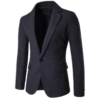 2016 Autumn and winter men’s clothing casual Slim Fit wool suits New Men’s fashion Business suit jacket high quality
