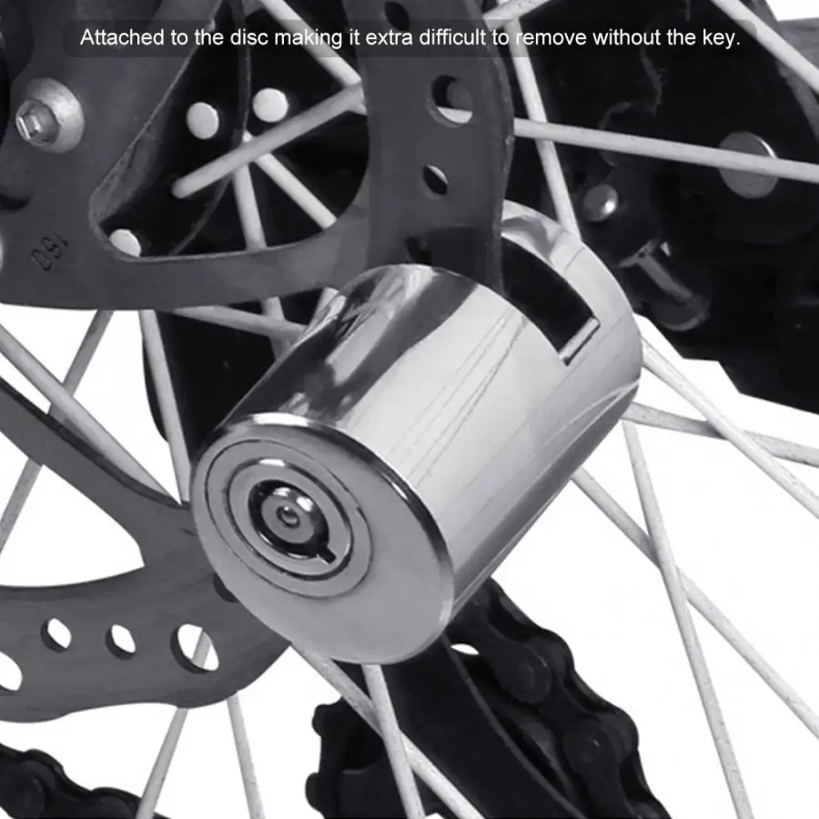 Mini Anti-Theft Bicycle Wheel Pressur Lock for Brake Disc Bike Security w// 2 Key