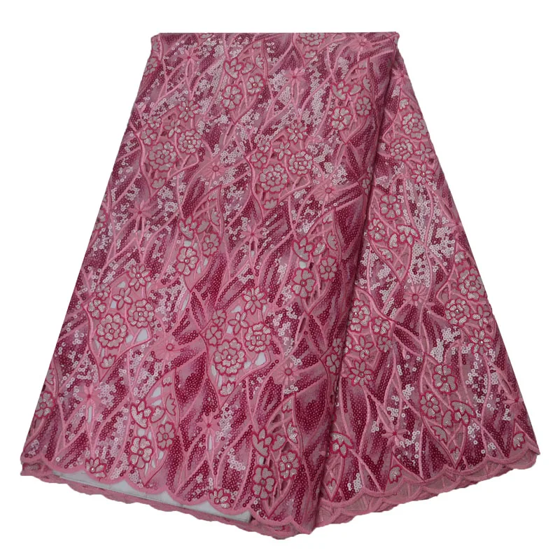 

2019 latest nigerian lace styles french High Quality Lace Fabric Embroidered Lace fabric for Party Dress Hot Sell HX1118-1