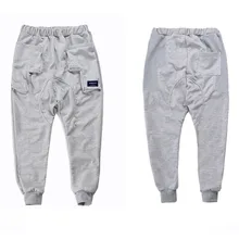 Мода, повседневные мужские шаровары в стиле хип-хоп с карманами, свободные Модные мужские уличные беговые штаны для бега