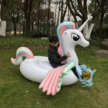 

New Swimming Pool Float Giant Inflatable Pony Unicorn Pegasus Floaties Inflatable Water Toys Inflatable Mattress Boia Piscina
