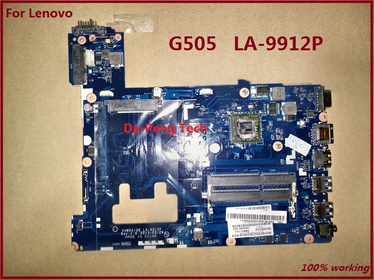 Материнская плата VAWGA GB LA-9912P Rev 1,0 для lenovo G505, материнская плата для ноутбука с процессором на плате DDR3, полностью протестированная