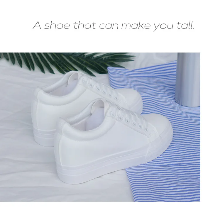 Модные белые кроссовки на платформе; Новая Осенняя повседневная обувь для женщин; обувь на платформе и каблуке 5,5 см; женская обувь для отдыха; tenis feminino