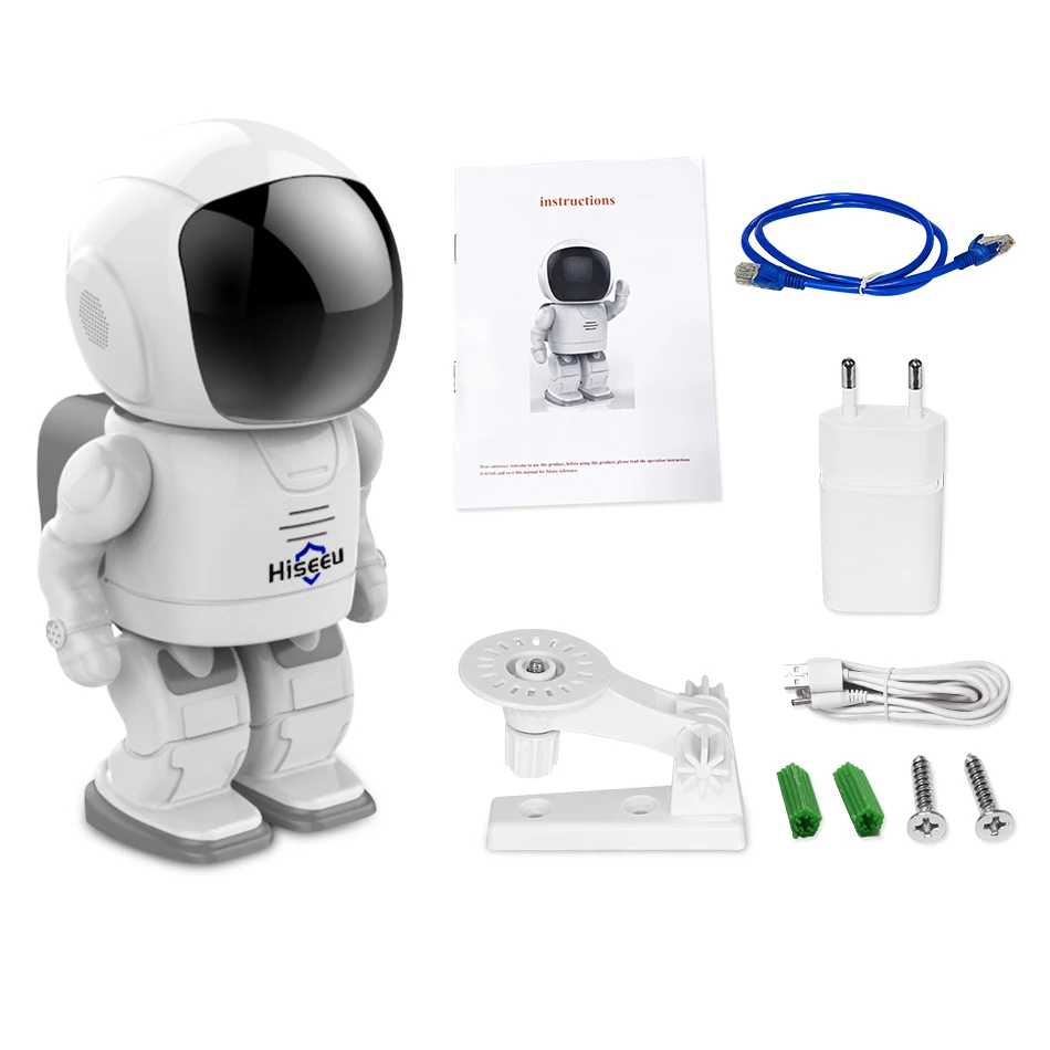 Robot camera Wifi 960P 1.3MP HD Wireless IP Camera Wi-fi Night Vision Camera IP Network Camera CCTV support two-way audio Hiseeu