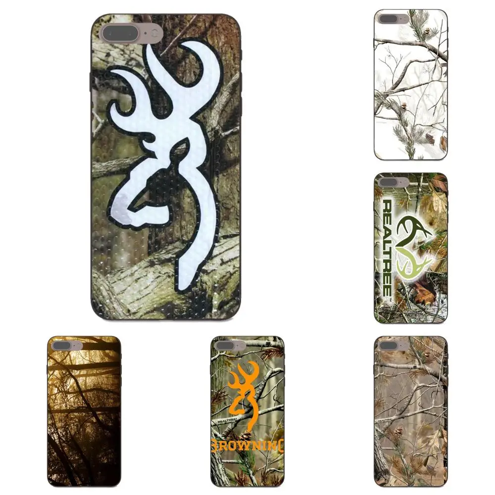 For Apple iPhone X XS Max XR 4 4S 5 5S SE 6 6S 7 8 Plus Lovely Plastic Phone Accessories Case Pink Realtree Camos