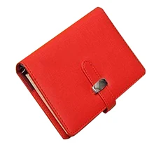 SOSW-FASHION карманный органайзер планировщик кожаный персональный дневник-органайзер блокнот красный
