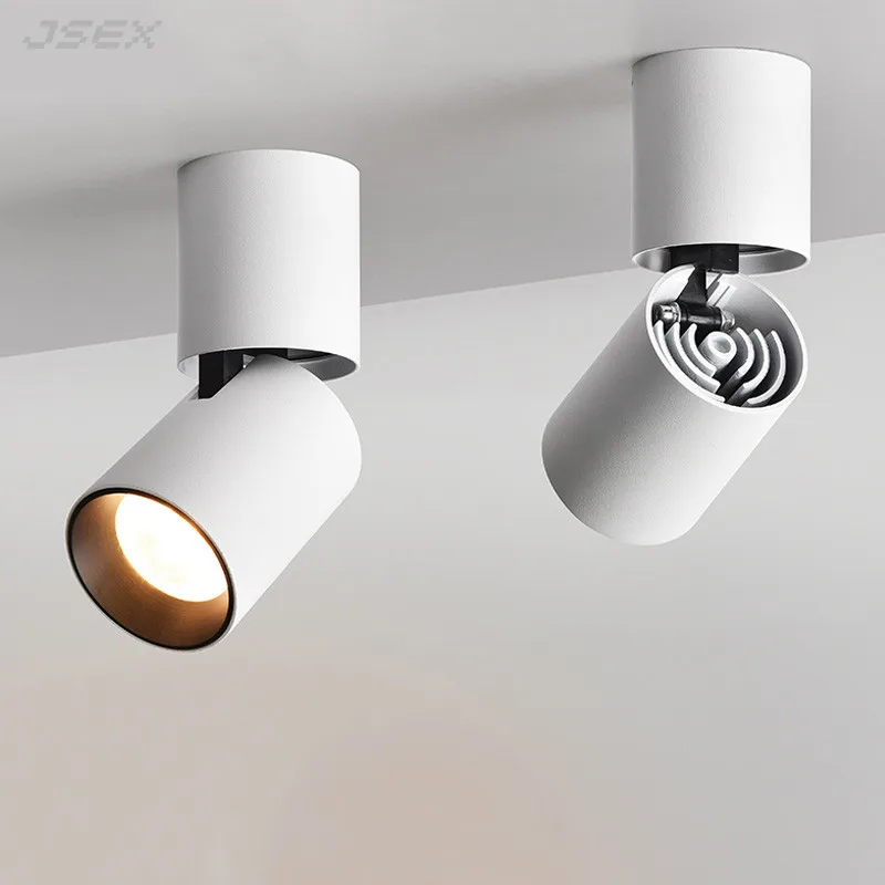 

Dimmable Rotation LED Downlights 9W12W15W COB LED Ceiling Spot Lights AC85~265V LED Wall Lamp Warm Cold White Indoor Lighting