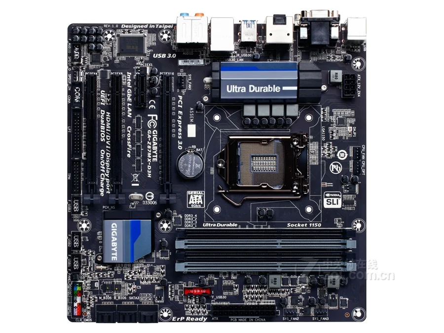 

Gigabyte GA-Z87MX-D3H Desktop Motherboard Z87MX-D3H Z87 LGA 1150 Core i7 i5 i3 DDR3 32G SATA3 USB3.0 VGA DVI HDMI DP Micro-ATX