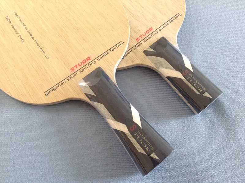 Stuor حقيقية تنس الطاولة مضرب تنس مضرب 5 الطابق kuanglong مالون 5 ذل وحة الكربون الأصفر والأسود