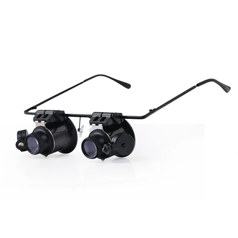 outdoor 20X magnifier with white light LED illumination binocular fishing glasses for hunting HT1-004 (2)