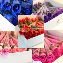 1 шт. мыло в форме розы, декоративное мыло, лепестки роз, мыло для ванны, эфирное масло, Розовое Мыло, подарок на день Святого Валентина