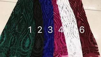 

best quality Cyndi-8836 embroidered African Tulle Lace Fabric African French Lace Fabric with embroidery
