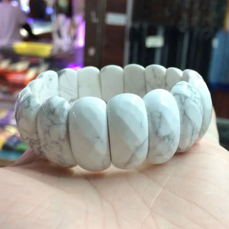 

natural howlite stone beads bracelet DIY jewelry for man for woman free shipping wholesale !
