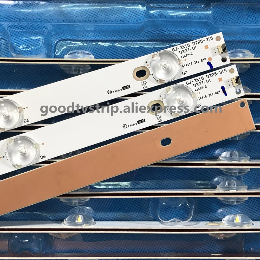 614mm 7 LED Backlight Lamp strip 32"TV LBM320P0701 FC 2 32PFK4309 ...