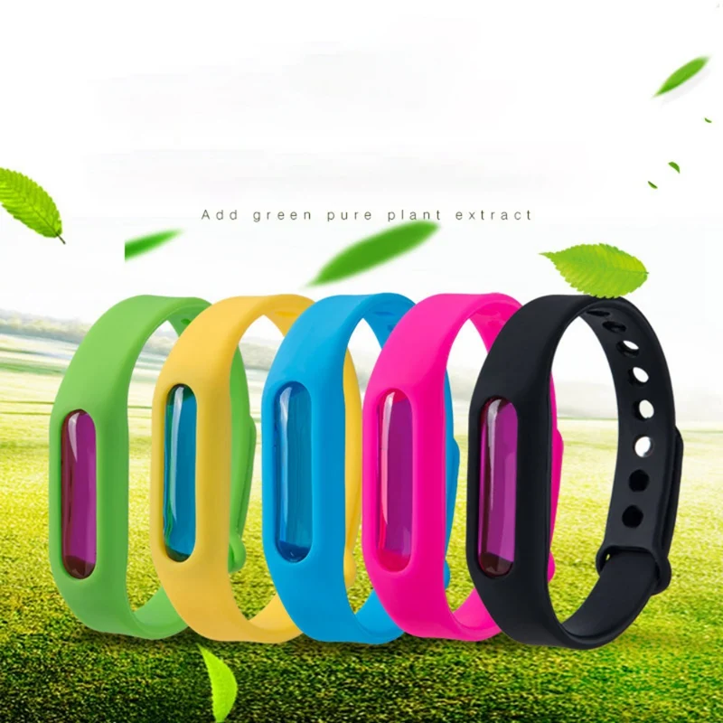 

Color Mosquito Repellent Bracelet Summer Environmental Protection Silicone Capsule Bracelet Child Safety Belt Mosquito Killer