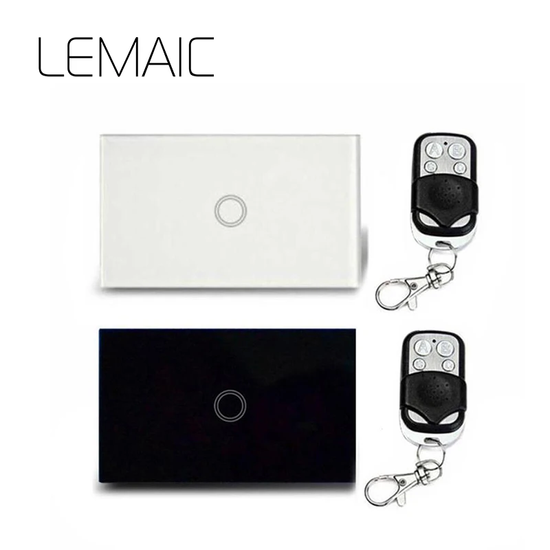 LEMAIC Bed Room Lamp LED Bulb Remote Switch Wall Remote Transmitter Wireless Light Switch Smart Home Remote Switch New qiachip 433mhz 86 wall switch 2 button remote control switch wireless transmitter switch room for smart home lamp light led bulb