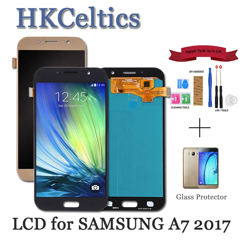 

Display For Samsung Galaxy A7 2017 A720 A720F A720M Phones LCD +Touch Screen Digitizer Assembly A7 2017 LCD Replacement Parts