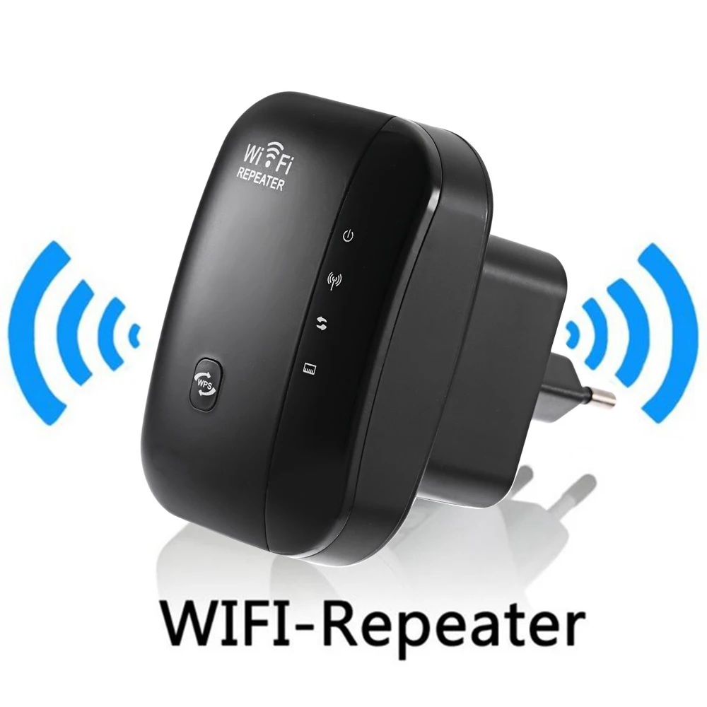 

Wireless WiFi Repeater Signal Amplifier 802.11N/B/G Wi-fi Range Extander 300Mbps Signal Boosters Repetidor Wifi Wps Encryption