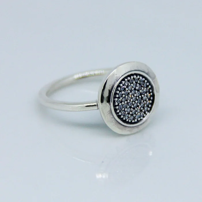 

Silver Ring with Cubic Zirconia Compatible with European DIY Jewelry 100% Original 925 Sterling Silver Rings for Women