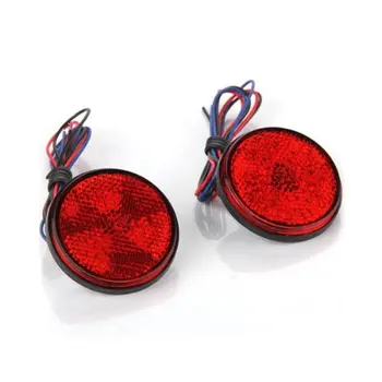 

TOYL 2* LED Lampe Ampoule Feu forein Arri re Lumi re Rouge 12V Rond Voiture