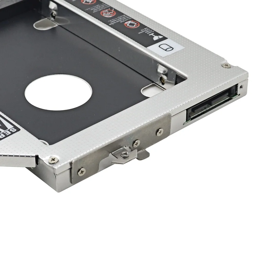  TISHRIC SATA 12.7mm 2nd 2.5 HDD DVD SSD Hard Drive Caddy Adapter CD-ROM Optibay Enclosure Case For 