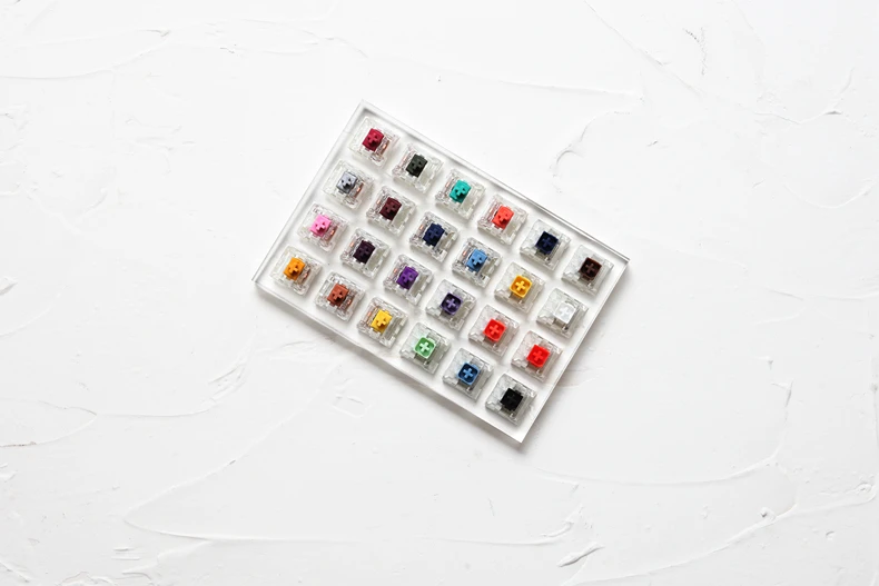 Interruptores do Testador com Base Teclas em Branco para Teclado Interruptor de 24 Acrílica Mecânico Kailh Caixa Pesado Pro Roxo Laranja Amarelo Dourado - Imagem 3