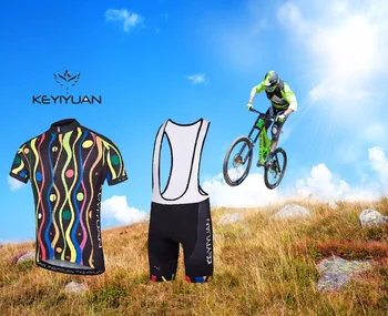 

2018 KEYIYUAN Cycling Clothing Men's Autumn / Winter Sling Set / Racing Bike Short Sleeve Shirt Mountain Bike Road
