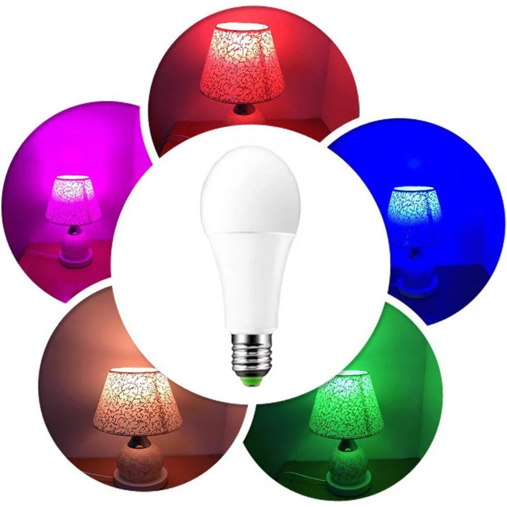 E27 светодиодная лампа 3 Вт 5 10 RGB видов цветов Светодиодная AC85-265V сменная с