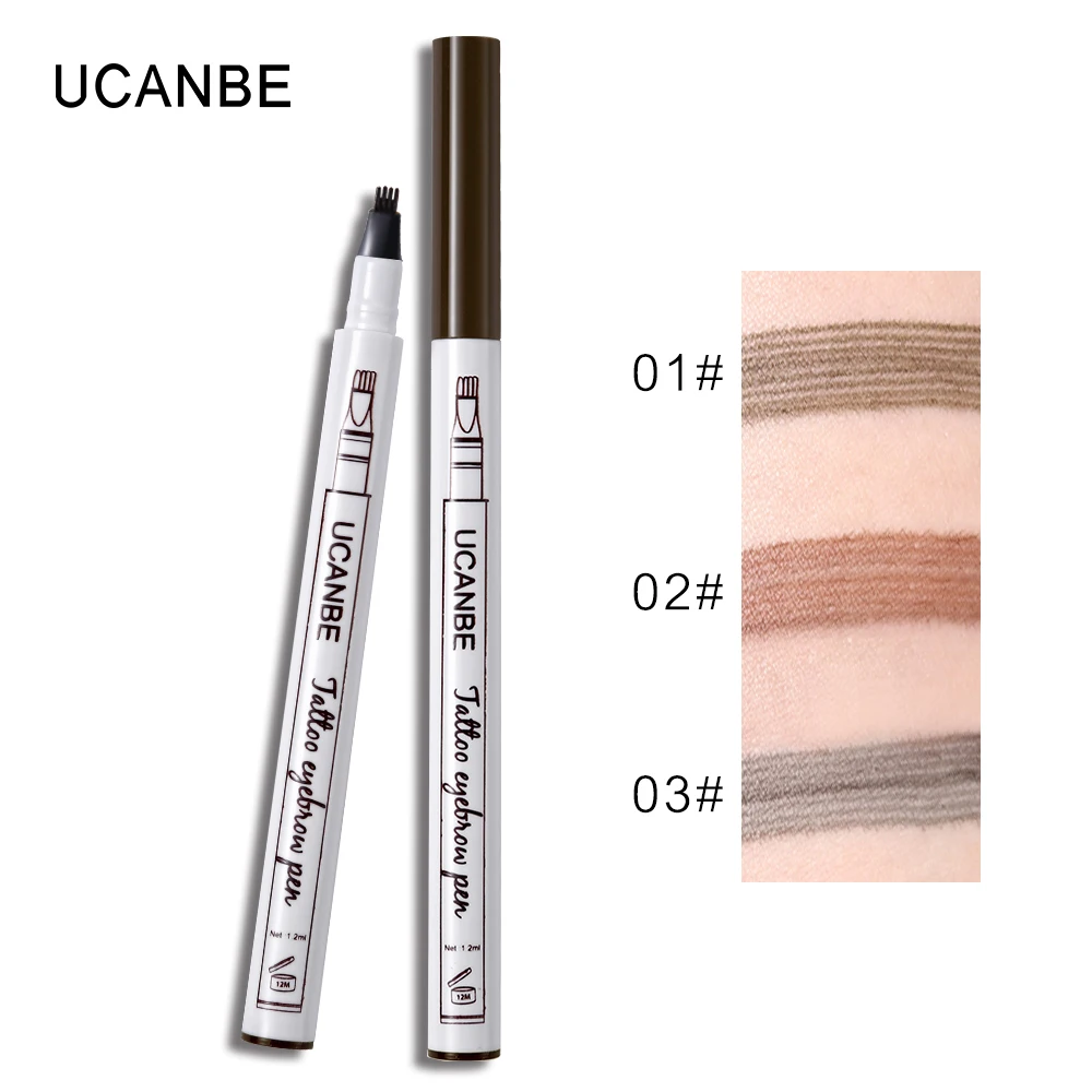Карандаш для бровей UCANBE водостойкий прочный с защитой от пятен и