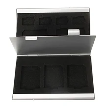 12sd Алюминий карты памяти Micro Box для TF SD MMC