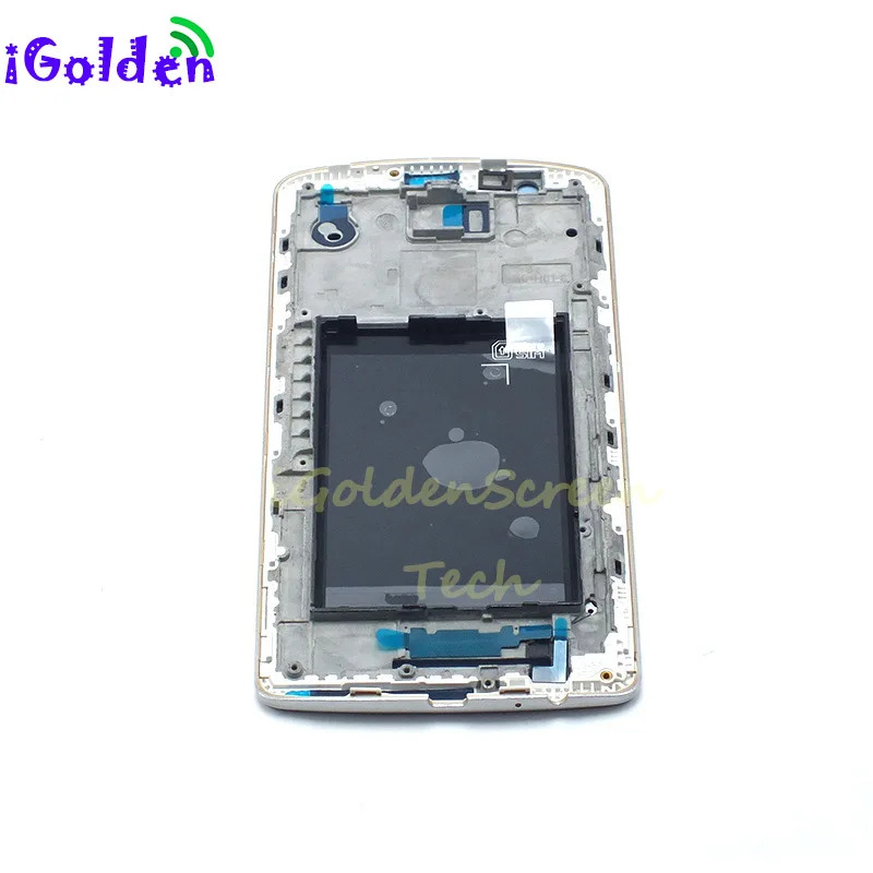 Black White color For LG G3 D855 D850 Housing Middle Frame Bezel Middle Plate Cover Repair Part free shipping