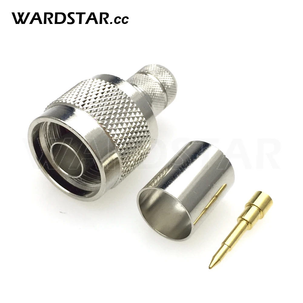 

N Male Plug Crimp RG8 RG213 LMR400 50-7DFB Cable RF Connector Coaxial Converter Adapter