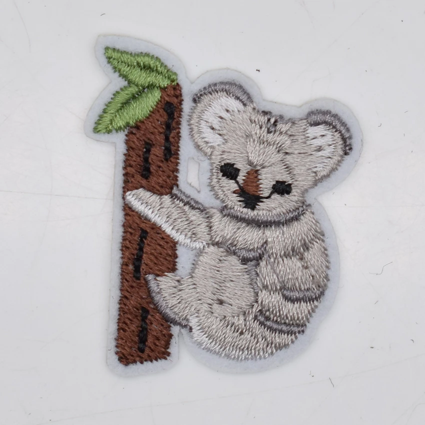 1 шт. вышитая нашивка Koala для одежды с аппликацией в виде животных детская одежда