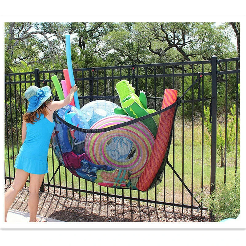 

Hanging Organizer for Toys Ball Adjustable Hanging Swimming Pool Storage Bag Net Bag Football Inflatable Toys Drop Shipping