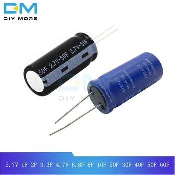 

Diymore Super Capacitor Farad Capacitor 2.7V 1F 2F 3.3F 4.7F 6.8F 8F 10F 20F 30F 40F 50F 60F Ultracapacitor Kit