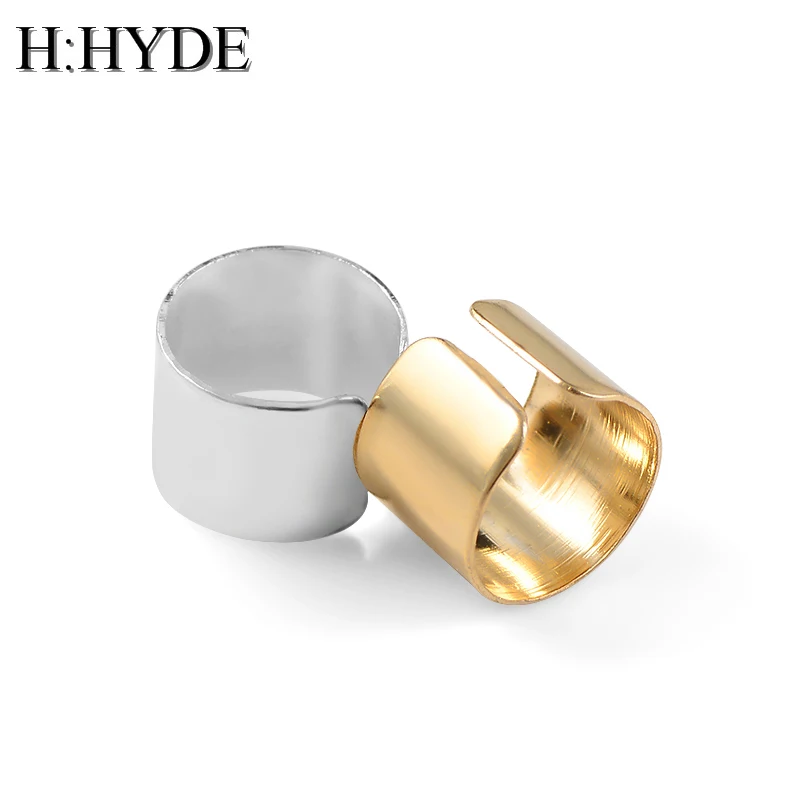 H:HYDE Европейская и американская мода простые персональные серьги клипсы для ушей