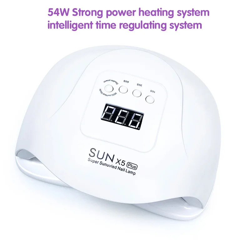 SUN5 Plus 80W/48W UV Lamp LED Nail Lamp Manicure Nail Dryer For All Gels Polish Sun Light Infrared Sensing 30/60/99s Timer