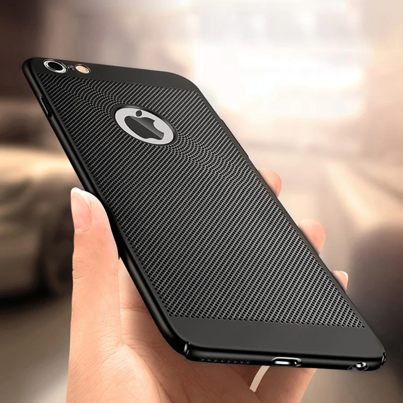 Ultra Thin Hard PC Phone Case For iPhone Xs Max 7 8 6 6S Plus X 10 XR 5 5s Hollow Heat Dissipation Back Cover |