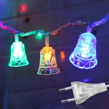 

40pcs/100pcs LED Decorative Lights Bell Shape Christmas Xmas Tree Lights Wedding LED 220V EU Plug