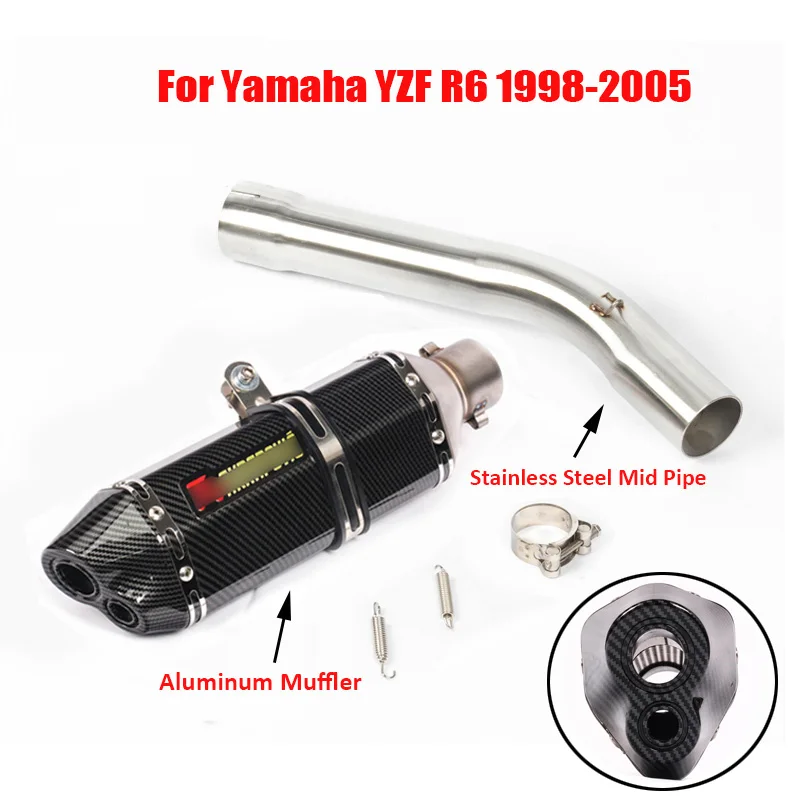 Aliexpress.com : Buy Slip on R6 Exhaust System Tip Muffler Pipe Connect