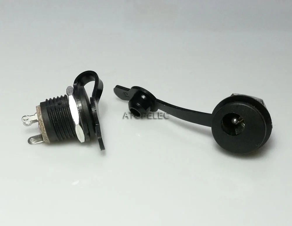 

1 set 5.5mm x 2.1mm 12V 3A DC Power Female Socket Jack with Nut Panel Mount + Waterproof