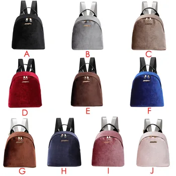 

Fashion ladies bag suede backpack large capacity casual bag versatile shoulder solid color horizontal square bag Dropship Y507