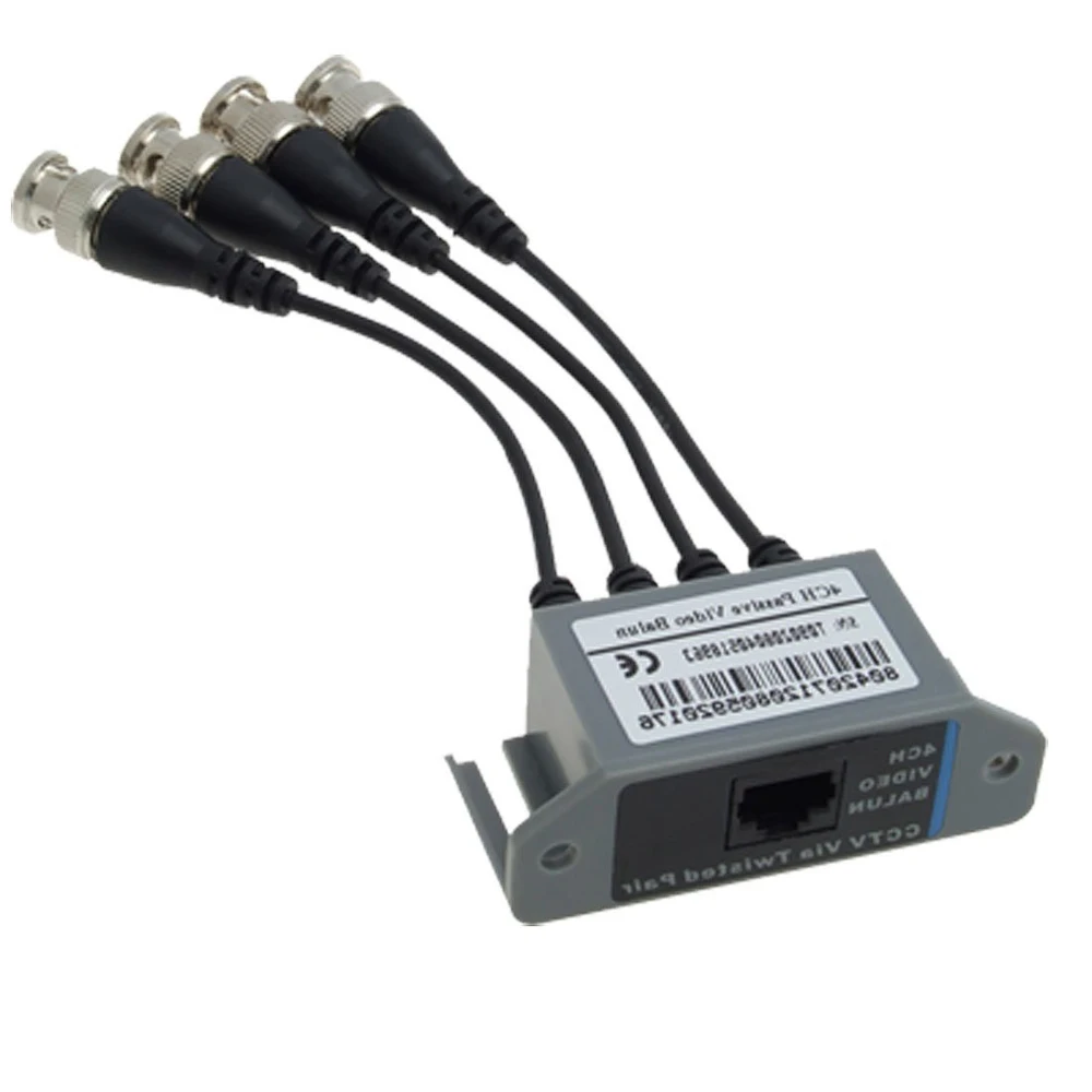 IMC Hot New CCTV 4 Channel Passive UTP Transmitter Video Balun BNC Male