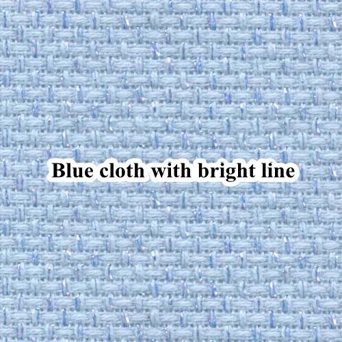 60X80 см 14ct белая ткань Серебряная линия золотая линия синий розовый вышивка крестиком ткань Блестящий Жемчуг холст сделай сам ручная работа рукоделие - Цвет: Bluecloth bright lin